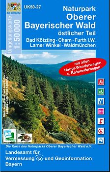 UK50-27 Naturpark Oberer Bayerischer Wald, östlicher Teil