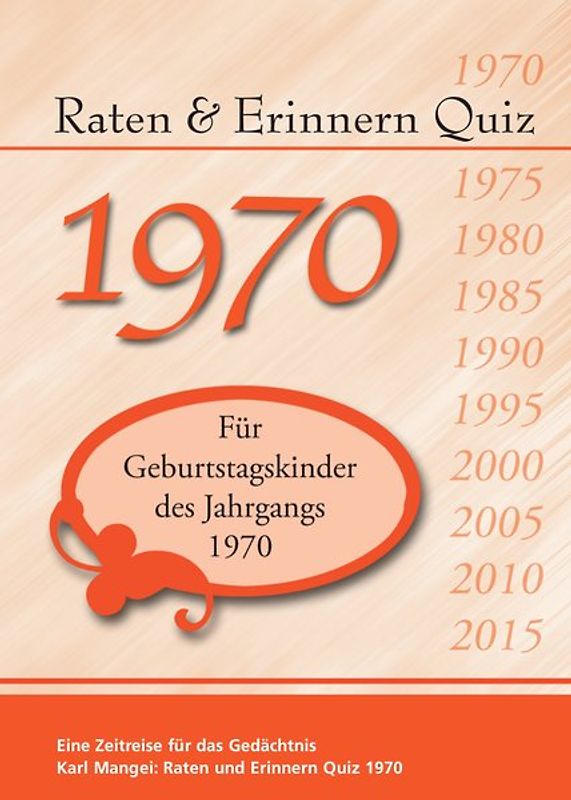 Raten und Erinnern Quiz 1970