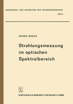 Strahlungsmessung im optischen Spektralbereich