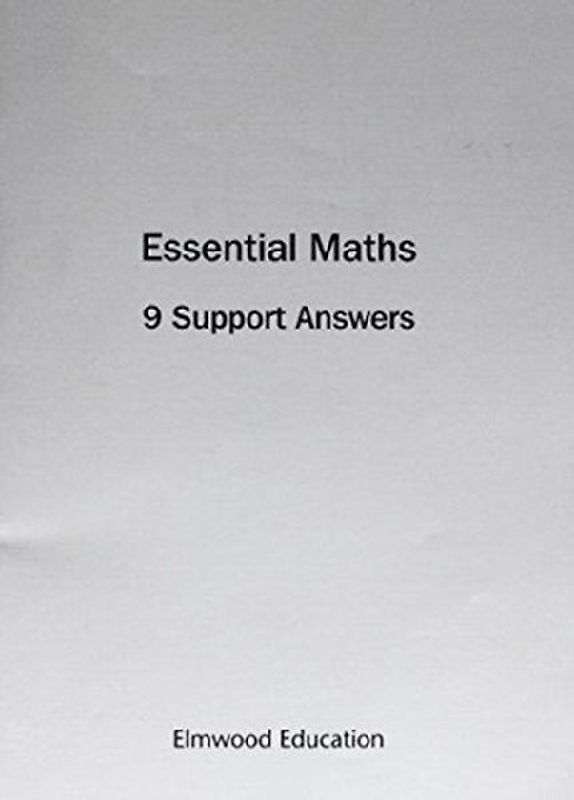 Essential Maths 9 Support Answers
