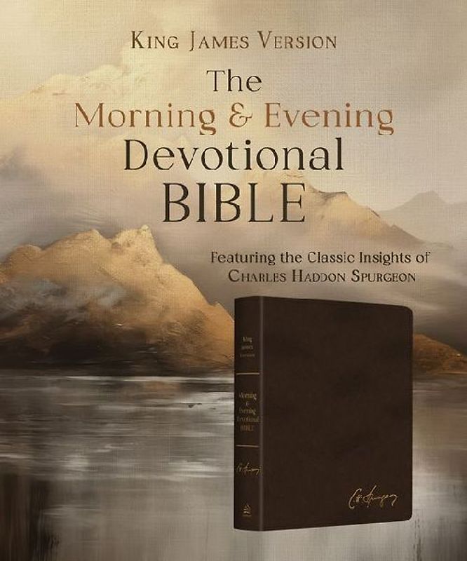 Charles Spurgeon's Morning & Evening Devotional Bible KJV [Men's Cover]