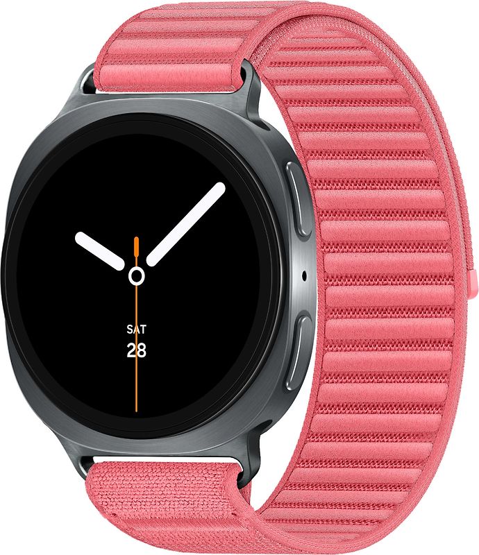 Samsung Galaxy Watch8 40 mm Boîtier aluminium graphite sur Confort S/M corail [Wi-Fi + 4G]