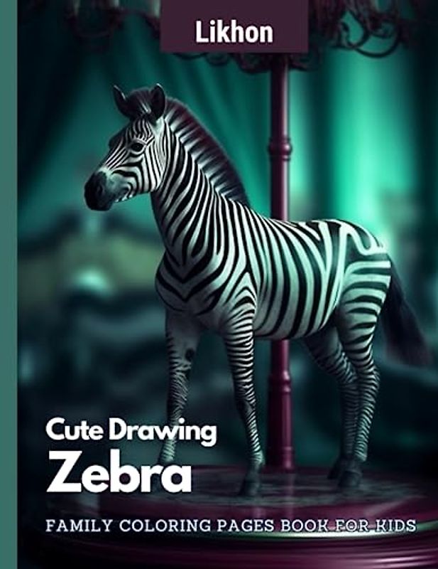 Likhon Cute Drawing Zebra Family Coloring Pages Book For Kids
