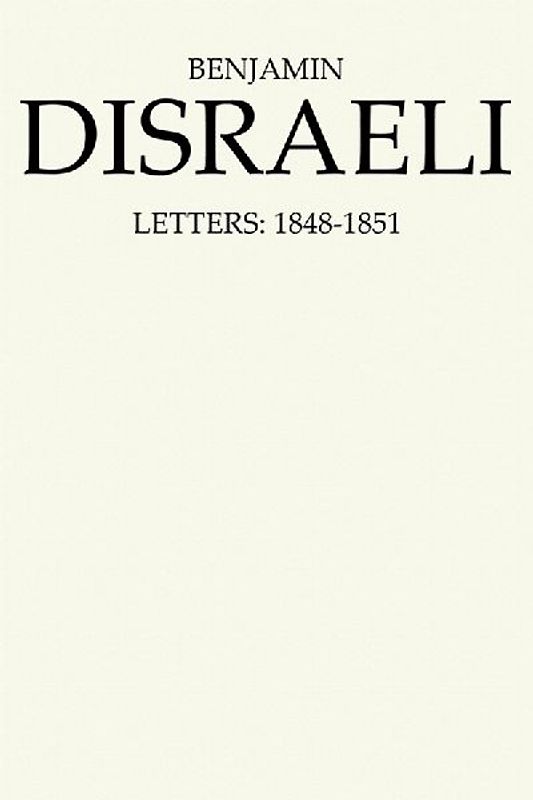 Benjamin Disraeli Letters