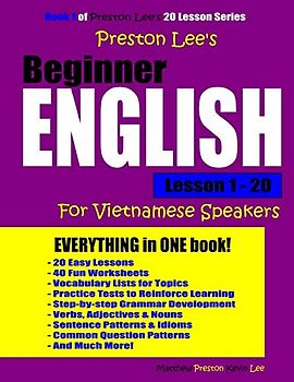 Preston Lee's Beginner English Lesson 1 - 20 For Vietnamese Speakers (Preston Lee's English For Vietnamese Speakers)