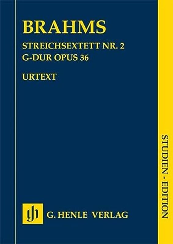 Streichsextett Nr. 2 G-dur op. 36; Studien-Edition: Besetzung: Streichsextette (Studien-Editionen: Studienpartituren)