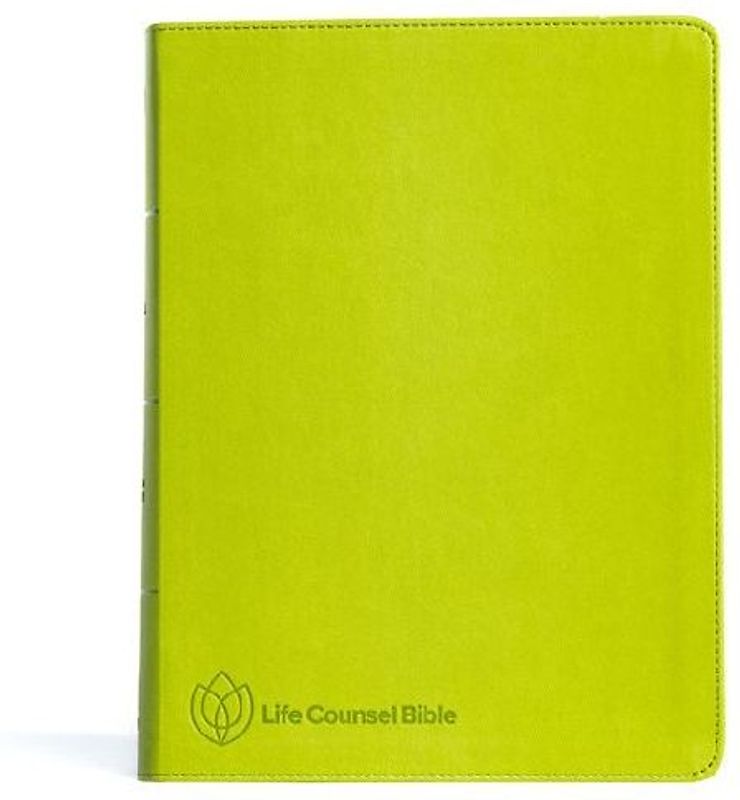 CSB Life Counsel Bible, Apple Green Leathertouch, Indexed