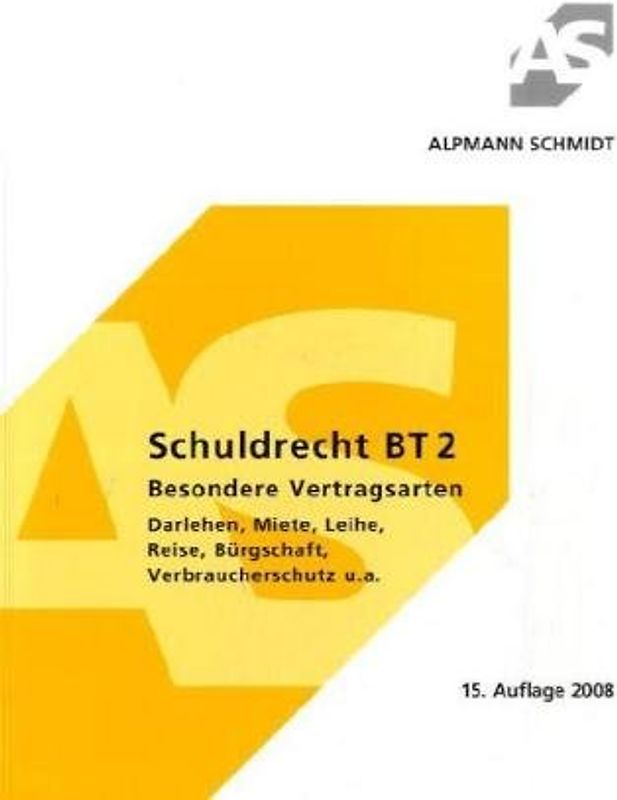 Schuldrecht BT 2, Besondere Vertragsarten