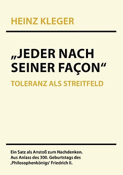 „Jeder nach seiner Façon“