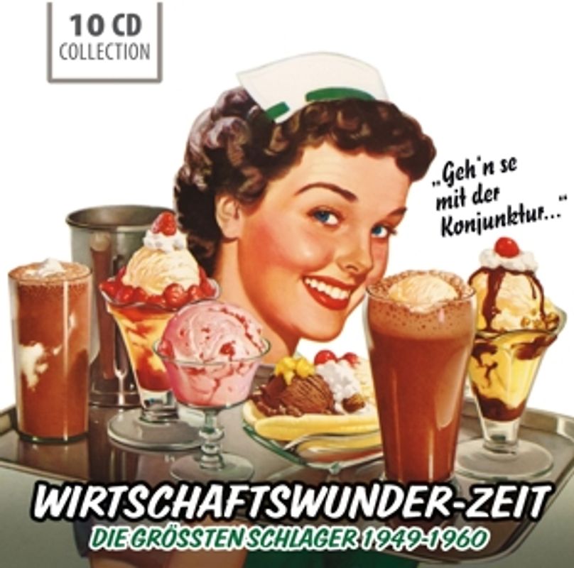 Kuhn,Paul/Quinn,Freddy/Dalida/Ramsey,Bill/+ - Wirtschaftswunder-Zeit (größte Schlager 1949-60) [10 CDs]