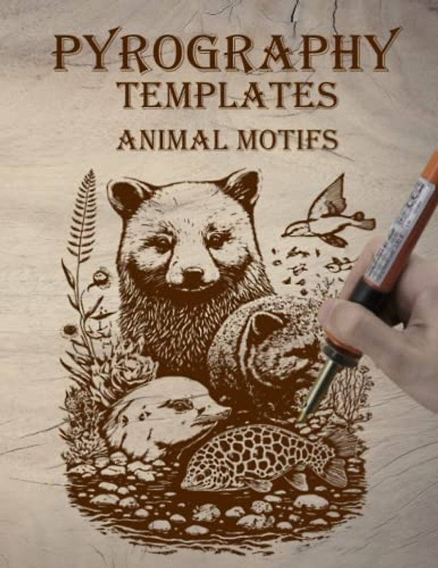 Pyrography Templates: Animal Motifs for Tracing and Burning
