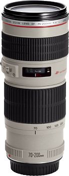 Canon EF 70-200 mm F4.0 L USM 67 mm Filtergewinde (Canon EF Anschluss) weiß