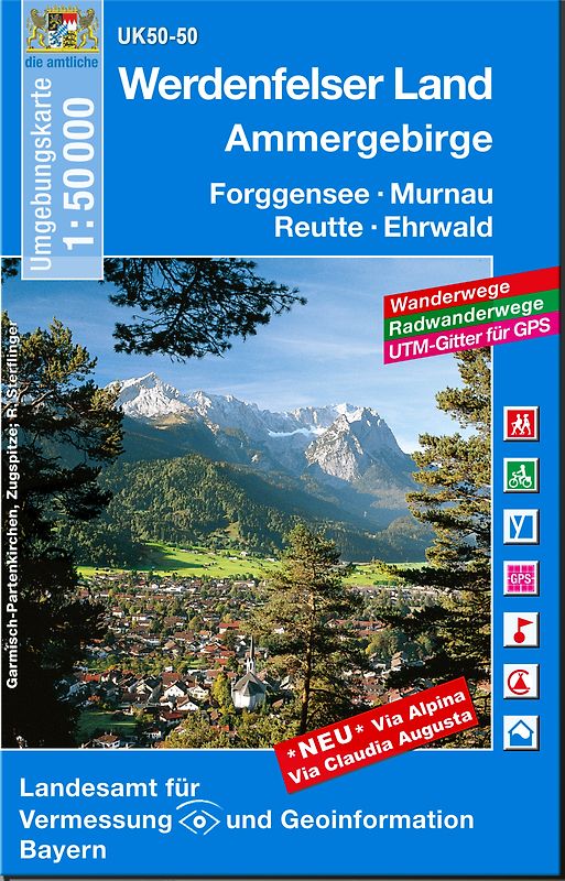UK50-50 Werdenfelser Land, Ammergebirge,