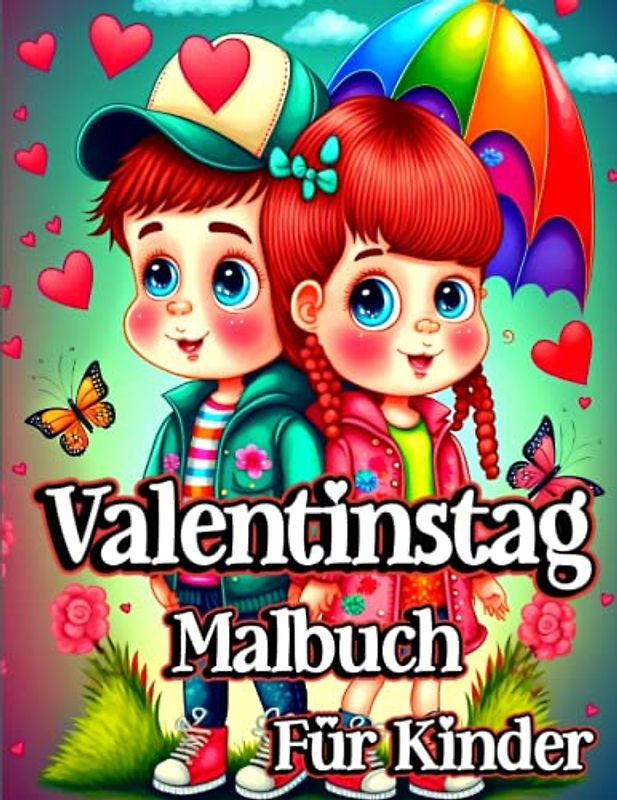 Valentinstag Malbuch für Kinder: Einzigartige Designs mit niedlichen und lustigen Tieren, Herzen und mehr Liebe Färbung Seiten für Jungen und Mädchen
