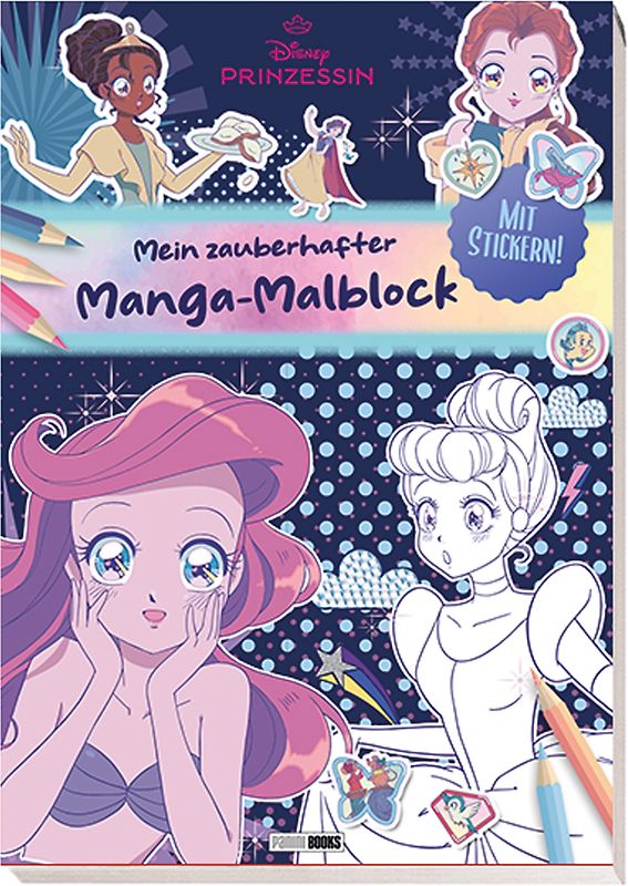 Disney Prinzessin: Mein zauberhafter Manga-Malblock