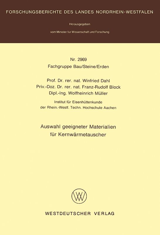 Auswahl geeigneter Materialien für Kernwärmetauscher