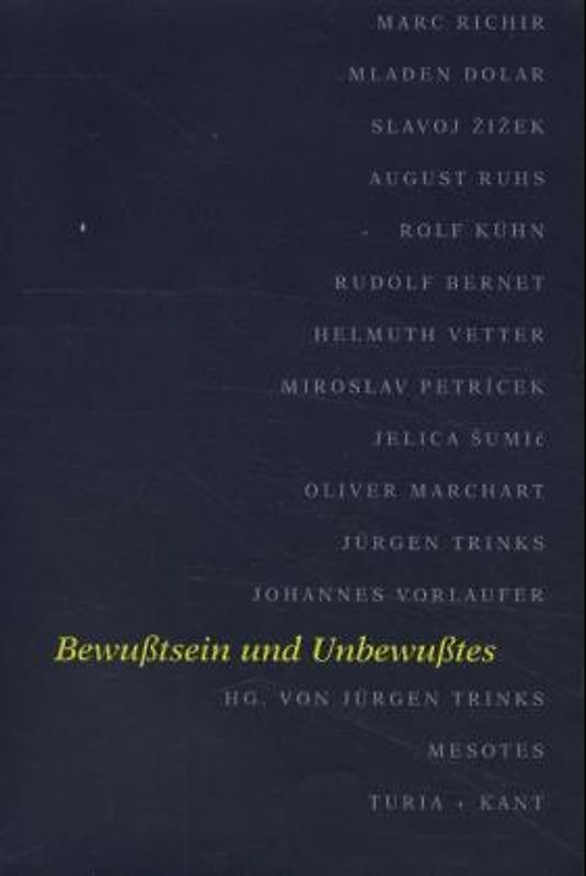 Mesotes. Jahrbuch für philosophischen Ost-West-Dialog / Bewusstsein und Unbewusstes