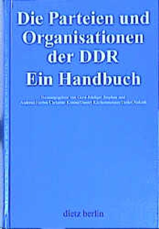 Die Parteien und Organisationen in der DDR