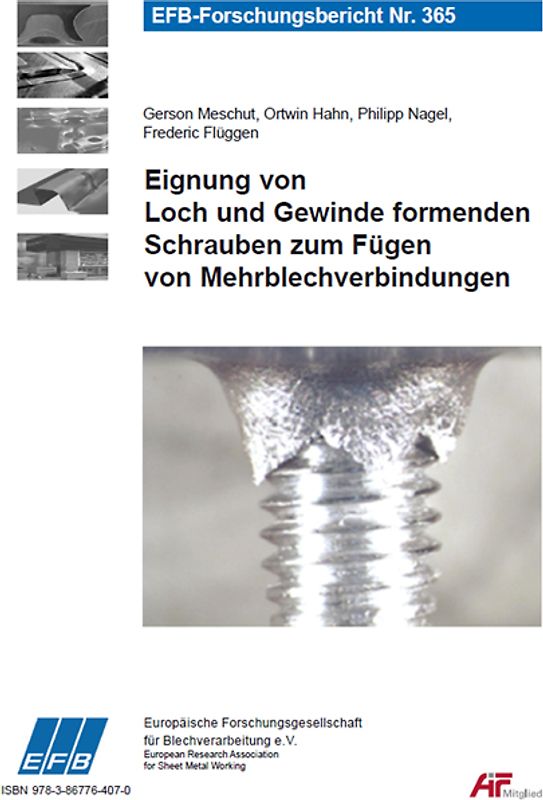 Eignung von Loch und Gewinde formenden Schrauben zum Fügen von Mehrblechverbindungen