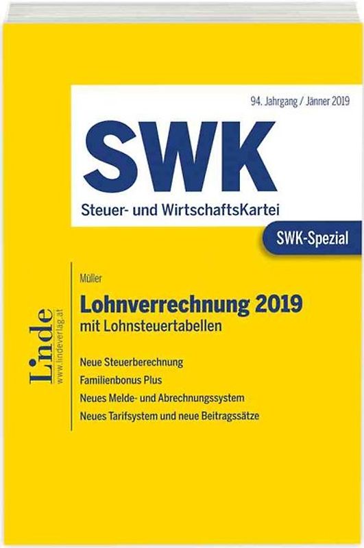 SWK-Spezial Lohnverrechnung 2019