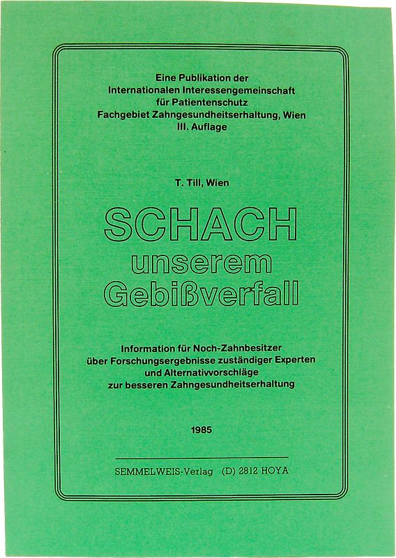 Schach unserem Gebissverfall