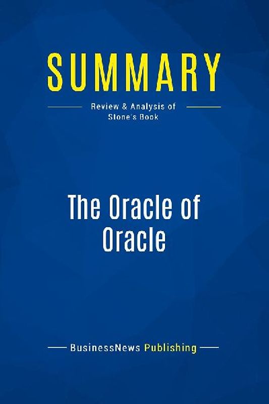 Summary: The Oracle of Oracle