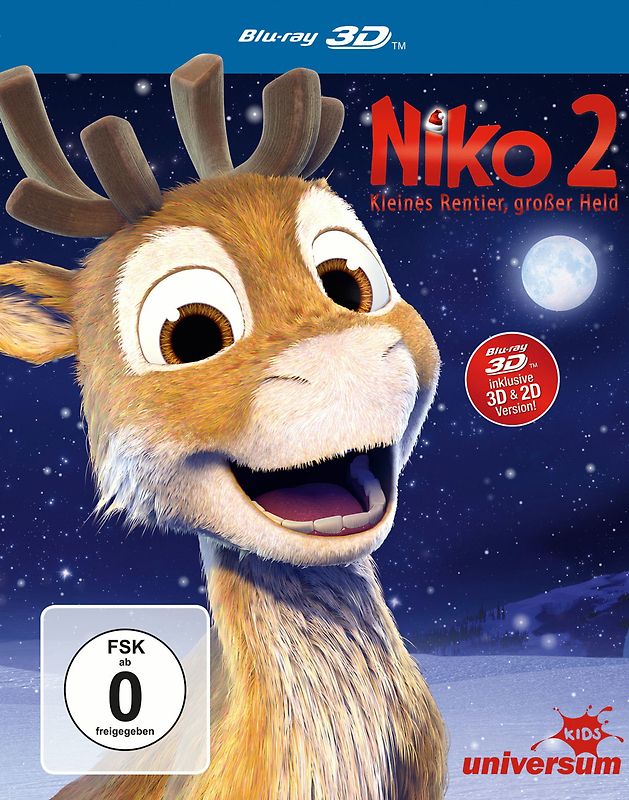 Niko 2 - Kleines Rentier, großer Held 3D [inkl. 2D Version] 3D Blu-ray Disc
