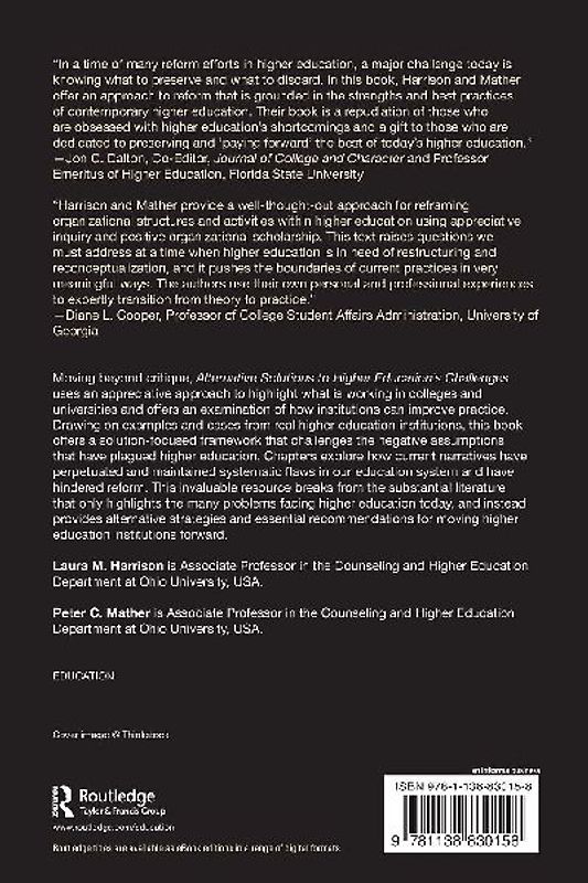 Alternative Solutions to Higher Education's Challenges