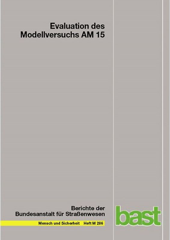 Evaluation des Modellversuchs AM 15