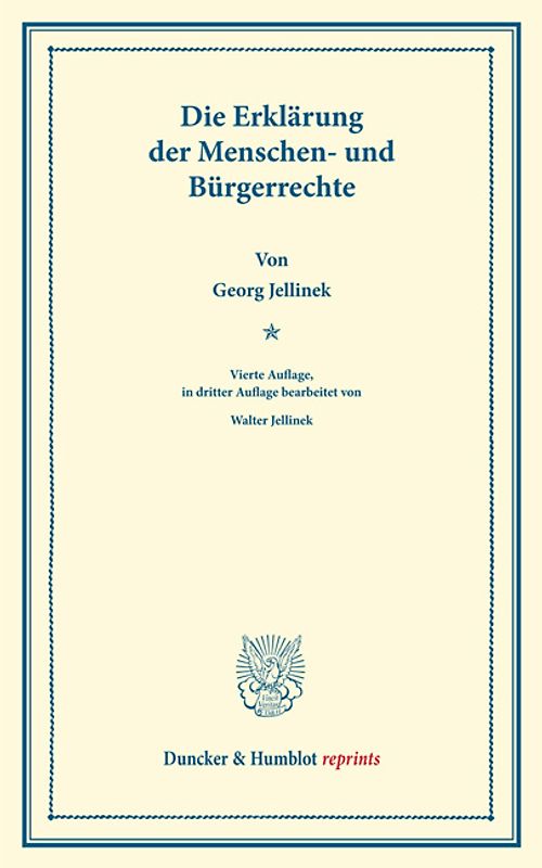 Die Erklärung der Menschen- und Bürgerrechte.