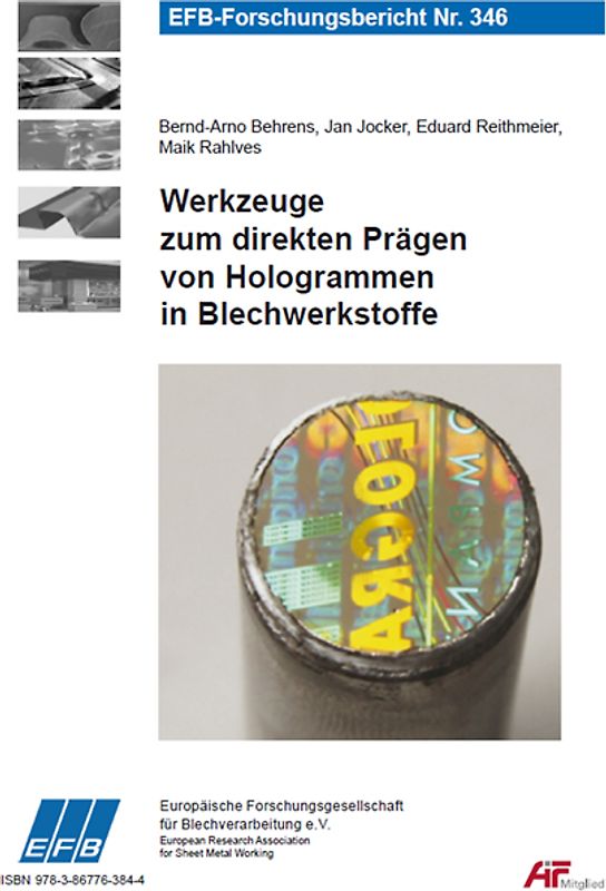 Werkzeuge zum direkten Prägen von Hologrammen in Blechwerkstoffe