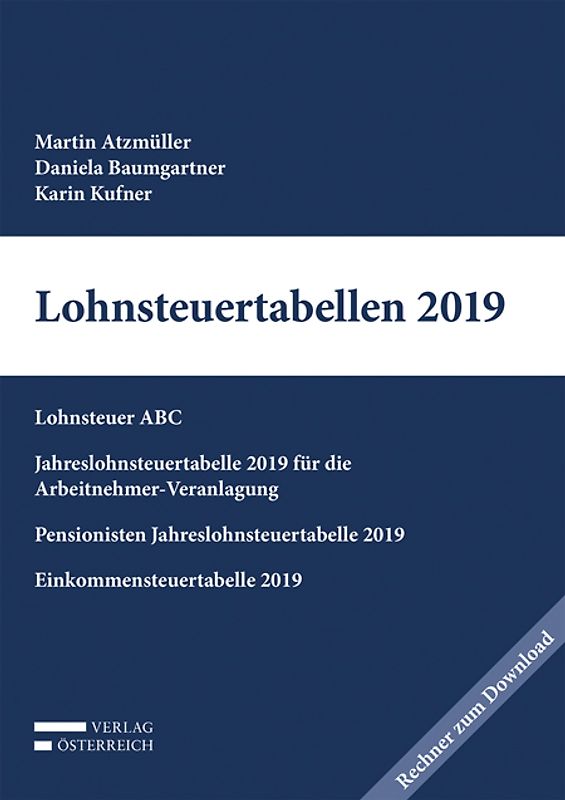 Lohnsteuertabellen 2019