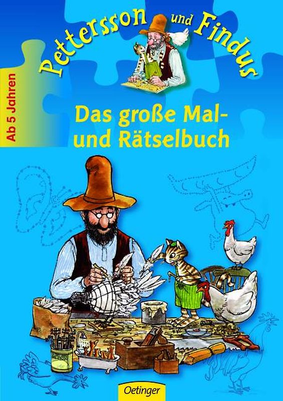 Pettersson und Findus. Das große Mal- und Rätselbuch