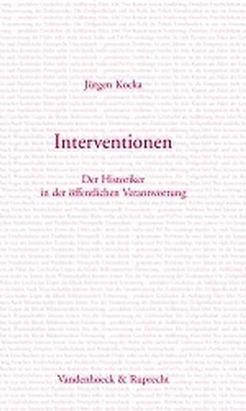 Interventionen. Der Historiker in der öffentlichen Verantwortung