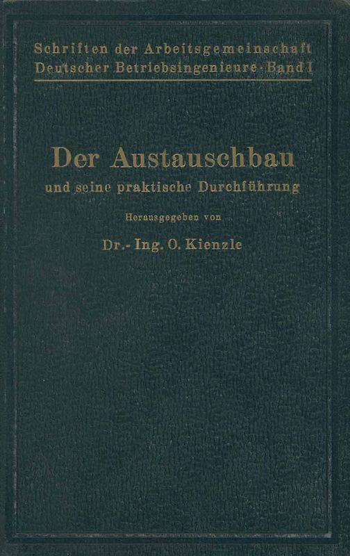 Schriften der Arbeitsgemeinschaft Deutscher Betriebsingenieure