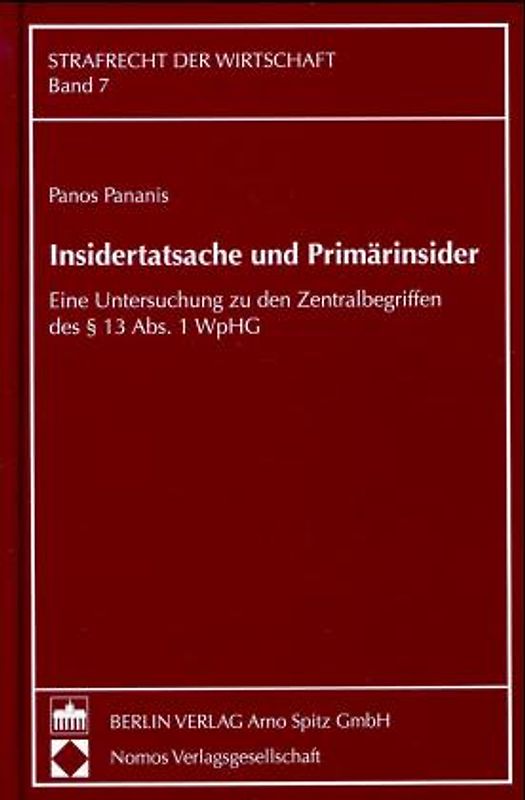 Insidertatsache und Primärinsider