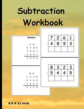 Subtraction Workbook: Mastering Essential Subtraction Skills
