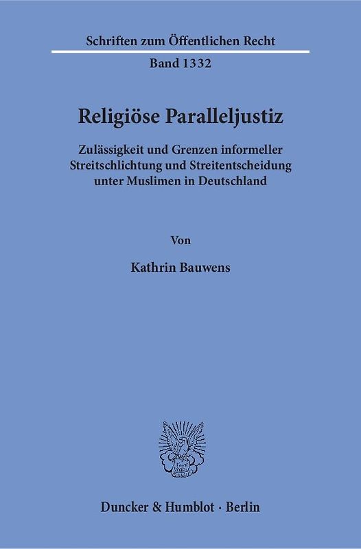 Religiöse Paralleljustiz.