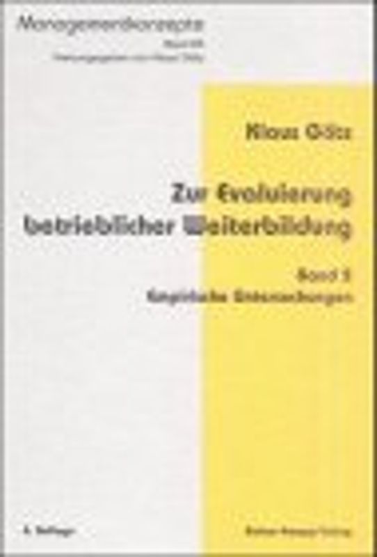Zur Evaluierung beruflicher Weiterbildung