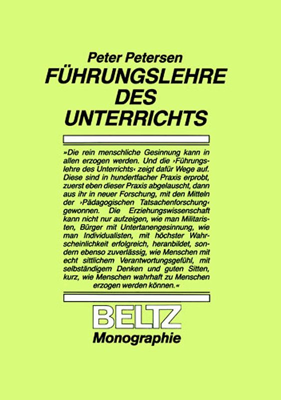 Führungslehre des Unterrichts