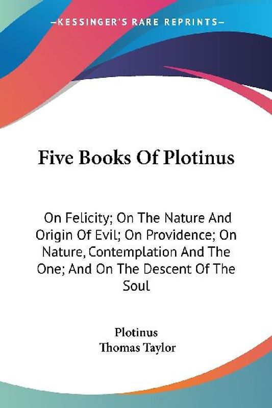 Five Books Of Plotinus