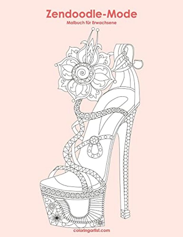 Malbuch mit Zendoodle-Mode für Erwachsene 1