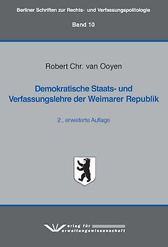 Demokratische Staats- und Verfassungslehre der Weimarer Republik