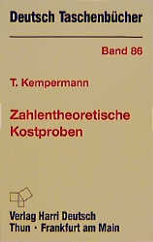 Zahlentheoretische Kostproben