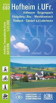 ATK25-C07 Hofheim i.UFr. (Amtliche Topographische Karte 1:25000)