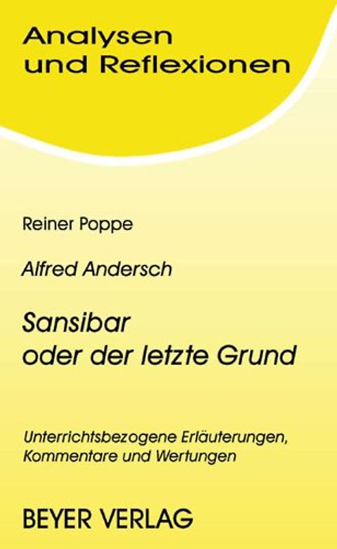 Andersch, Alfred - Sansibar oder der letzte Grund - Hörspiele