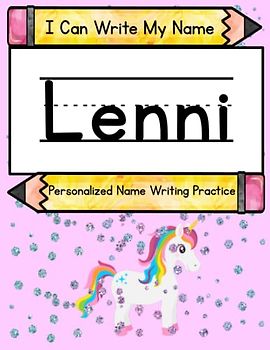I Can Write My Name: Lenni: Personalized Name Writing Practice