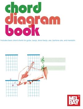 Chord Diagram Book: Includes Basic Chord Charts for Guitar, Banjo, Tenor Banjo, Uke, Baritone Uke, and Mandolin