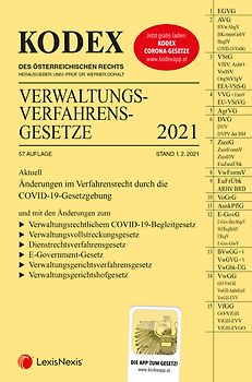 KODEX Verwaltungsverfahrensgesetze (AVG) 2021