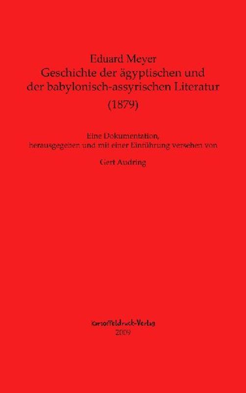 Geschichte der ägyptischen und der babylonisch-assyrischen Literatur